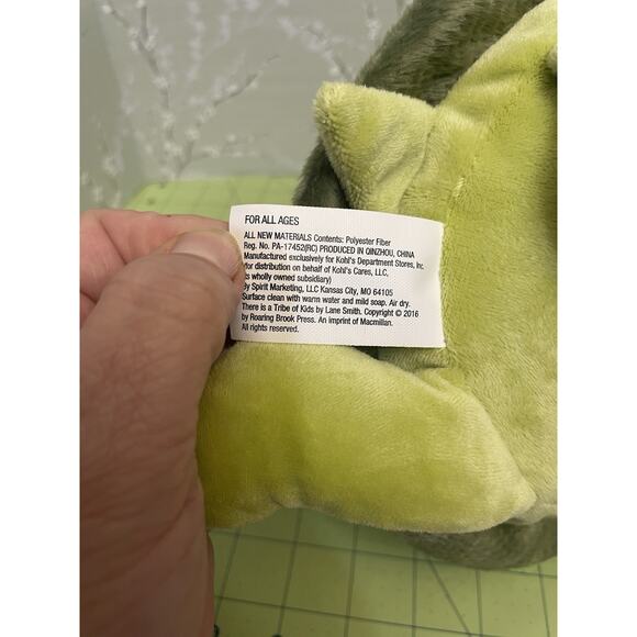 Kohls Cares Green Turtle Plush 12" There Is a Tribe of Kids Stuffed Animal Toy - Picture 8 of 9
